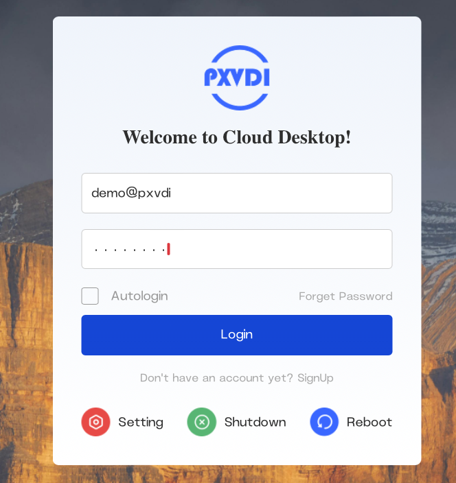 PXVDI client